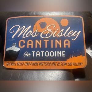 Star Wars Mos Eisley Cantina plaque